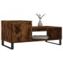 Mesa de centro madera contrachapada roble ahumado 100x50x45 cm