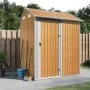 Galvanized light brown steel garden shed 192x152.5x237cm by , Sheds - Ref: Foro24-364533, Price: 272,12 €, Discount: %