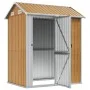 Gartenhaus aus verzinktem Stahl hellbraun 192x152,5x237cm von , Schuppen - Ref: Foro24-364533, Preis: 271,27 €, Rabatt: %