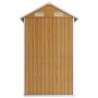 Gartenhaus aus verzinktem Stahl hellbraun 192x152,5x237cm von , Schuppen - Ref: Foro24-364533, Preis: 278,23 €, Rabatt: %