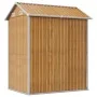 Galvanized light brown steel garden shed 192x152.5x237cm by , Sheds - Ref: Foro24-364533, Price: 272,12 €, Discount: %