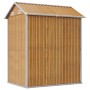 Gartenhaus aus verzinktem Stahl hellbraun 192x152,5x237cm von , Schuppen - Ref: Foro24-364533, Preis: 278,23 €, Rabatt: %