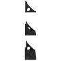 Estantes de pared 3 pzas madera de ingeniería negro by , Shelves and shelves - Ref: Foro24-836318, Price: 21,15 €, Discount: %