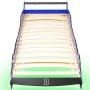Kinderbett in Form eines Rennwagens mit LED-Lichtern 90x200 cm blau von vidaXL, Kinderbetten und Betten für Kinder - Ref: For...