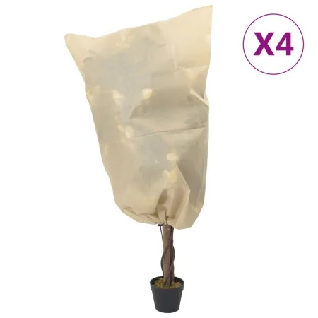 Cubierta para plantas con cordón 4 uds 70 g/m² 0,8x1 m de , Accesorios de jardinería - Ref: Foro24-364874, Precio: 15,13 €, D...