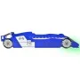 Cama infantil con forma de coche carreras y LED 90x200 cm azul by vidaXL, Cribs and beds for children - Ref: Foro24-243937, P...