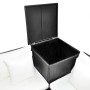 4-teiliges Gartenmöbel-Set und Kissen aus synthetischem Rattan schwarz von vidaXL, Gartensets - Ref: Foro24-42893, Preis: 470...