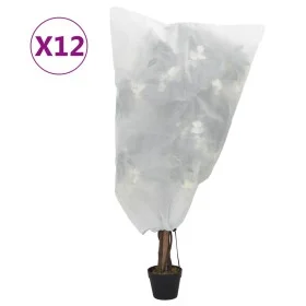Pflanzabdeckungen mit Kordel 12 Stück 70 g/m² 0,8x0,8 m von , Gartenzubehör - Ref: Foro24-3203545, Preis: 23,62 €, Rabatt: %
