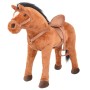 Braunes ausgestopftes stehendes Spielzeugpferd von vidaXL, Stofftiere - Ref: Foro24-91309, Preis: 89,69 €, Rabatt: %