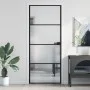 Schlankes schwarzes Türinnenglas und Aluminium 83x201,5 cm von , Türen für zu Hause - Ref: Foro24-155118, Preis: 250,22 €, Ra...