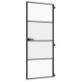 Puerta interior delgada negra vidrio y aluminio 83x201,5 cm de , Puertas para el hogar - Ref: Foro24-155118, Precio: 229,50 €