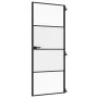 Schlankes schwarzes Türinnenglas und Aluminium 83x201,5 cm von , Türen für zu Hause - Ref: Foro24-155118, Preis: 250,22 €, Ra...
