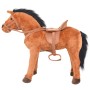 Braunes ausgestopftes stehendes Spielzeugpferd von vidaXL, Stofftiere - Ref: Foro24-91309, Preis: 89,69 €, Rabatt: %