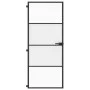 Schlankes schwarzes Türinnenglas und Aluminium 83x201,5 cm von , Türen für zu Hause - Ref: Foro24-155118, Preis: 250,22 €, Ra...
