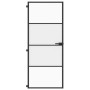 Schlankes schwarzes Türinnenglas und Aluminium 83x201,5 cm von , Türen für zu Hause - Ref: Foro24-155118, Preis: 229,62 €, Ra...