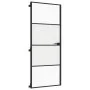 Puerta interior delgada negra vidrio y aluminio 83x201,5 cm de , Puertas para el hogar - Ref: Foro24-155118, Precio: 234,43 €...