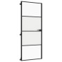 Schlankes schwarzes Türinnenglas und Aluminium 83x201,5 cm von , Türen für zu Hause - Ref: Foro24-155118, Preis: 229,62 €, Ra...