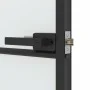 Schlankes schwarzes Türinnenglas und Aluminium 83x201,5 cm von , Türen für zu Hause - Ref: Foro24-155118, Preis: 250,22 €, Ra...