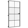 Schlankes schwarzes Türinnenglas und Aluminium 102,5x201,5 cm von , Türen für zu Hause - Ref: Foro24-155130, Preis: 221,73 €,...