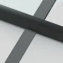 Schlankes schwarzes Türinnenglas und Aluminium 102,5x201,5 cm von , Türen für zu Hause - Ref: Foro24-155130, Preis: 221,73 €,...