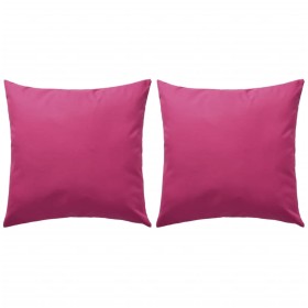 Cojines para exteriores 2 unidades 45x45 cm rosa de vidaXL, Cojines - Ref: Foro24-132294, Precio: 38,26 €, Descuento: %