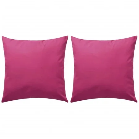 Cojines para exteriores 2 unidades 45x45 cm rosa de vidaXL, Cojines - Ref: Foro24-132294, Precio: 35,73 €, Descuento: %