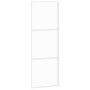 Puerta corredera vidrio templado y aluminio blanca 76x205 cm de , Puertas para el hogar - Ref: Foro24-155204, Precio: 139,53 ...
