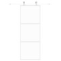 Weiße Schiebetür aus gehärtetem Glas und Aluminium, 76 x 205 cm von , Türen für zu Hause - Ref: Foro24-155204, Preis: 139,63 ...