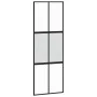 Schiebetür aus gehärtetem Glas und schwarzem Aluminium, 76 x 205 cm von , Türen für zu Hause - Ref: Foro24-155210, Preis: 146...