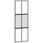 Schiebetür aus gehärtetem Glas und schwarzem Aluminium, 76 x 205 cm von , Türen für zu Hause - Ref: Foro24-155210, Preis: 148...