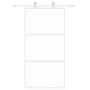 Weiße Schiebetür aus gehärtetem Glas und Aluminium, 102,5 x 205 cm von , Türen für zu Hause - Ref: Foro24-155206, Preis: 161,...