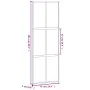Schiebetür aus gehärtetem Glas und schwarzem Aluminium, 76 x 205 cm von , Türen für zu Hause - Ref: Foro24-155210, Preis: 146...