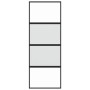 Puerta corredera vidrio templado y aluminio negra 76x205 cm de , Puertas para el hogar - Ref: Foro24-155219, Precio: 188,98 €...