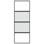 Schiebetür aus gehärtetem Glas und schwarzem Aluminium, 76 x 205 cm von , Türen für zu Hause - Ref: Foro24-155219, Preis: 162...