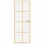 Goldene Innentür aus gehärtetem Glas und Aluminium, 76 x 201,5 cm von , Türen für zu Hause - Ref: Foro24-155140, Preis: 187,5...