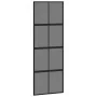 Schiebetür aus gehärtetem Glas und schwarzem Aluminium, 76 x 205 cm von , Türen für zu Hause - Ref: Foro24-155225, Preis: 226...