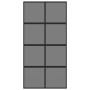 Tempered glass and black aluminum sliding door 102.5x205 cm by , Doors for the home - Ref: Foro24-155227, Price: 211,62 €, Di...