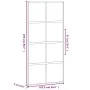 Schiebetür aus gehärtetem Glas und schwarzem Aluminium, 102,5 x 205 cm von , Türen für zu Hause - Ref: Foro24-155227, Preis: ...