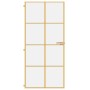 Goldene Innentür aus gehärtetem Glas und Aluminium, 93 x 201,5 cm von , Türen für zu Hause - Ref: Foro24-155142, Preis: 173,8...