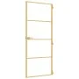 Goldene Innentür aus gehärtetem Glas und Aluminium, 83 x 201,5 cm von , Türen für zu Hause - Ref: Foro24-155137, Preis: 199,0...
