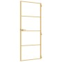 Goldene Innentür aus gehärtetem Glas und Aluminium, 83 x 201,5 cm von , Türen für zu Hause - Ref: Foro24-155137, Preis: 202,3...