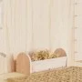 Heufutterstation für Kaninchen aus massivem Tannenholz 28x10x10 cm von , Futternäpfe, Futtertröge und Tränken für Haustiere -...