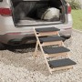 Hundeleiter aus massivem grauem Tannenholz 105x47 cm von , Stufen und Rampen für Haustiere - Ref: Foro24-172420, Preis: 99,92...