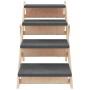 Hundeleiter aus massivem grauem Tannenholz 105x47 cm von , Stufen und Rampen für Haustiere - Ref: Foro24-172420, Preis: 99,92...