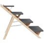 Hundeleiter aus massivem grauem Tannenholz 105x47 cm von , Stufen und Rampen für Haustiere - Ref: Foro24-172420, Preis: 99,92...