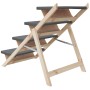 Hundeleiter aus massivem grauem Tannenholz 105x47 cm von , Stufen und Rampen für Haustiere - Ref: Foro24-172420, Preis: 99,92...