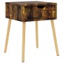 Nachttisch aus geräuchertem Eichenholzwerkstoff, 40 x 40 x 56 cm von vidaXL, Nachttische - Ref: Foro24-326811, Preis: 42,04 €...