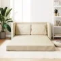 Floor sofa bed 2 in 1 cream fabric 112x174x55 cm by , Sofas - Ref: Foro24-353970, Price: 224,65 €, Discount: %