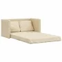 Floor sofa bed 2 in 1 cream fabric 112x174x55 cm by , Sofas - Ref: Foro24-353970, Price: 224,65 €, Discount: %