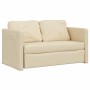 Floor sofa bed 2 in 1 cream fabric 112x174x55 cm by , Sofas - Ref: Foro24-353970, Price: 215,61 €, Discount: %